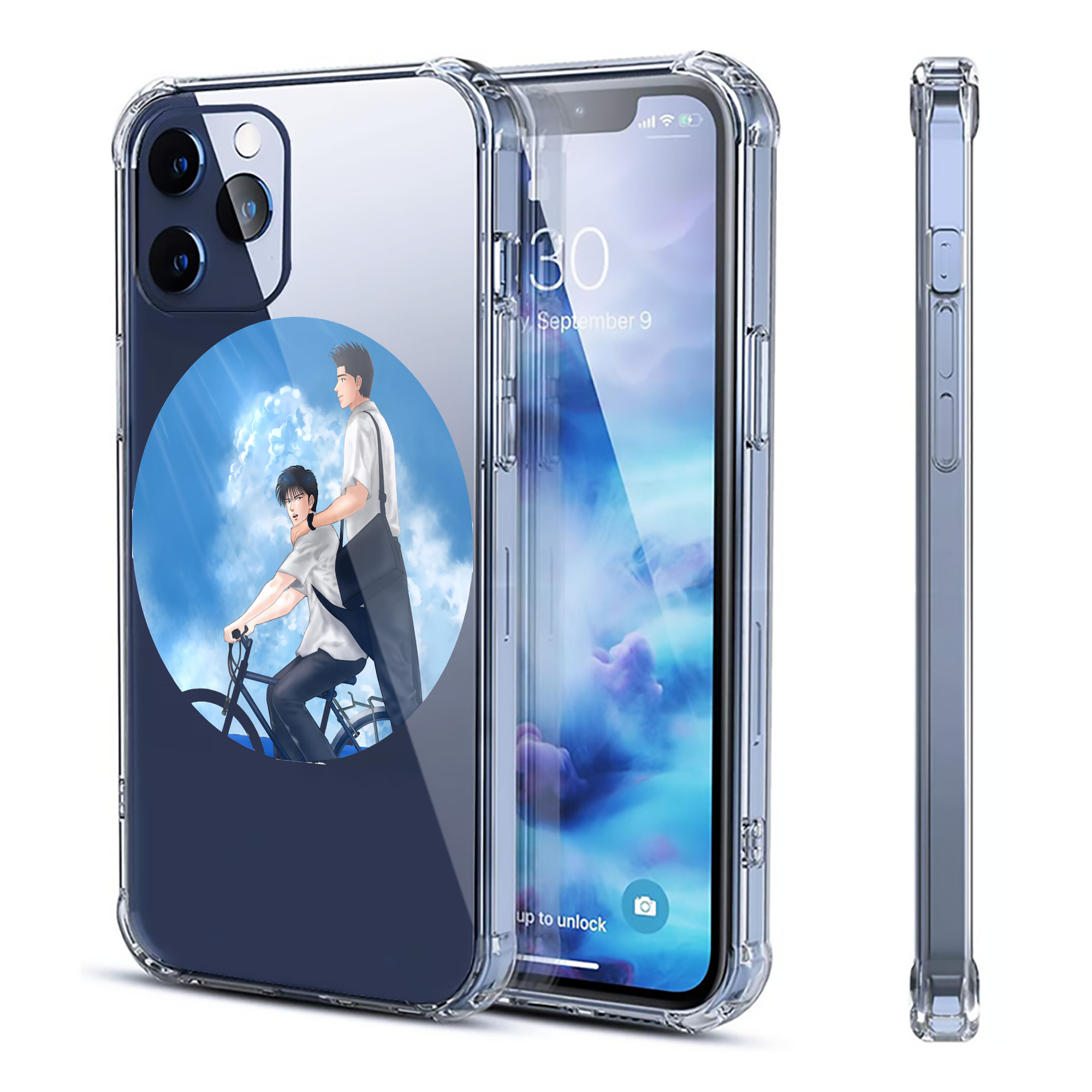 （画像用） SLAM DUNK／スラムダンク 【iPhone 12シリーズ対応】透明スマホケース（クリアソフトケース）